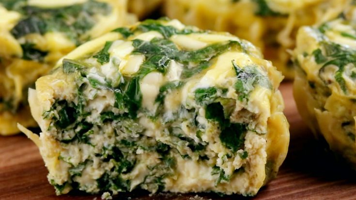 9 Spinach Cheese Egg Bites